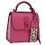 Borsa Salvatore Ferragamo Gancini in pelle 2way Rosa Argento Auth 196358A