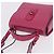 Borsa Salvatore Ferragamo Gancini in pelle 2way Rosa Argento Auth 196358A - vista 6