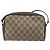 Borsa GUCCI GG Supreme Web Sherry Line PVC Beige Oro 116 02 089 Auth ka5771 D'oro - vista 2