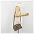 Borsa GUCCI GG Supreme Web Sherry Line PVC Beige Oro 116 02 089 Auth ka5771 D'oro - vista 22