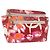 CHANEL High Summer Pouch Beschichtetes Canvas Rot CC Auth 196901