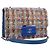 Borsa a tracolla con catena CHANEL Tweed Multicolor Silver CC Auth 196363SM Argento Multicolore