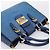 Borsa a mano Miu Miu in pelle 2way blu tono oro Auth 198631A - vista 6