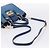 Borsa a mano Miu Miu in pelle 2way blu tono oro Auth 198631A - vista 9