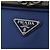 Valigia PRADA Saffiano Blue Silver Auth 195345A Argento - vista 22