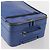 Valigia PRADA Saffiano Blue Silver Auth 195345A Argento - vista 7