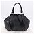 Borsa PRADA in pelle nera argento Auth 198268V Nero - vista 12