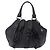Borsa PRADA in pelle nera argento Auth 198268V Nero - vista 13