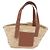 Borsa a mano LOEWE Basket Bag in Raphia Beige Silver Auth BA15075A Argento - vista 13