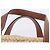 Borsa a mano LOEWE Basket Bag in Raphia Beige Silver Auth BA15075A Argento - vista 8