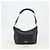 Borsa a mano PRADA in pelle nera argento Auth 197326V Nero - vista 12