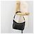 Borsa a mano PRADA in pelle nera argento Auth 197326V Nero - vista 26