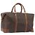 Céline Borsa Boston CELINE Macadam Canvas PVC Pelle Marrone Oro Auth 192543 D'oro