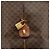 Céline Borsa Boston CELINE Macadam Canvas PVC Pelle Marrone Oro Auth 192543 D'oro - vista 18