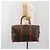 Céline Borsa Boston CELINE Macadam Canvas PVC Pelle Marrone Oro Auth 192543 D'oro - vista 23