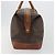 Céline Borsa Boston CELINE Macadam Canvas PVC Pelle Marrone Oro Auth 192543 D'oro - vista 4