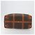 Céline Borsa Boston CELINE Macadam Canvas PVC Pelle Marrone Oro Auth 192543 D'oro - vista 5