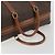 Céline Borsa Boston CELINE Macadam Canvas PVC Pelle Marrone Oro Auth 192543 D'oro - vista 7