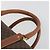Céline Borsa Boston CELINE Macadam Canvas PVC Pelle Marrone Oro Auth 192543 D'oro - vista 8