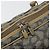 SAINT LAURENT Mini Boston Bag PVC Canvas Gray Gold Auth am12267A Marrone D'oro - vista 10