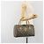 SAINT LAURENT Mini Boston Bag PVC Canvas Gray Gold Auth am12267A Marrone D'oro - vista 23