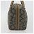 SAINT LAURENT Mini Boston Bag PVC Canvas Gray Gold Auth am12267A Marrone D'oro - vista 4