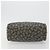 SAINT LAURENT Mini Boston Bag PVC Canvas Gray Gold Auth am12267A Marrone D'oro - vista 5