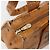 Borsa Tote MCM Vicetos Logogram PVC Pelle Brown Gold Auth 198311 Marrone D'oro - vista 10