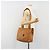 Borsa Tote MCM Vicetos Logogram PVC Pelle Brown Gold Auth 198311 Marrone D'oro - vista 22