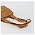 Borsa Tote MCM Vicetos Logogram PVC Pelle Brown Gold Auth 198311 Marrone D'oro - vista 7