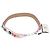 Tracolla FENDI Strap You in pelle Bianco Argento Auth 198780M