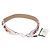 Tracolla FENDI Strap You in pelle Bianco Argento Auth 198780M - vista 2
