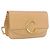 Chloé Borsa a tracolla Chloe C Chain in pelle beige tono oro Auth am12374V