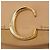Chloé Borsa a tracolla Chloe C Chain in pelle beige tono oro Auth am12374V - vista 17