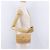 Chloé Borsa a tracolla Chloe C Chain in pelle beige tono oro Auth am12374V - vista 23
