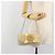 Borsa a catena CHANEL No. 5 Camellia COCO Mark in tela beige e argento CC Auth ka5765A - vista 23