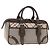 Borsa a mano BURBERRY Nova Check Canvas Brown Silver Auth BA14954A Marrone Argento