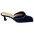Mules in raso blu navy con cristalli Wandler - vista 2