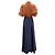 Staud Iridescent Cacao / Midnight Shubert Maxikleid Braun - Ansicht 3