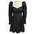 Self portrait Vestido mini de tafetán con espalda de encaje negro Self-Portrait