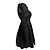 Self portrait Vestido mini de tafetán con espalda de encaje negro Self-Portrait - vista 2