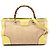 Borsa Shopper Gucci Medium Raffia Bamboo Beige