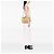 Borsa Shopper Gucci Medium Raffia Bamboo Beige - vista 6