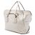 Borsa Tote convertibile Prada in vitello morbido bianca Bianco - vista 2