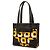 Tote Prada in tela stampata e pelle marrone - vista 2