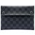 Black Louis Vuitton Damier Graphite Alpha Pochette MM Clutch Bag