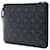 Custodia per iPad e Pochette Louis Vuitton Monogram Eclipse Flash Fragment Nera Nero - vista 2