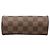 Borsa a mano Louis Vuitton Damier Ebene Papillon Pochette Marrone - vista 3