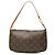 Bolso de hombro Louis Vuitton Monogram Pochette Accessoires Marrón Castaño