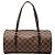 Borsa a mano Louis Vuitton Damier Ebene Papillon 30 Marrone